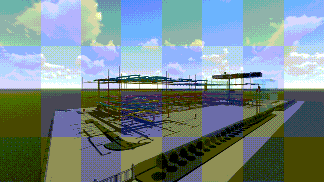 鋰電池?zé)o塵車(chē)間BIM